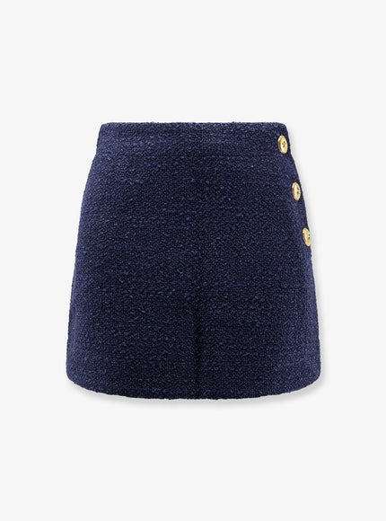 Pinko Tweed Miniskirt Blu