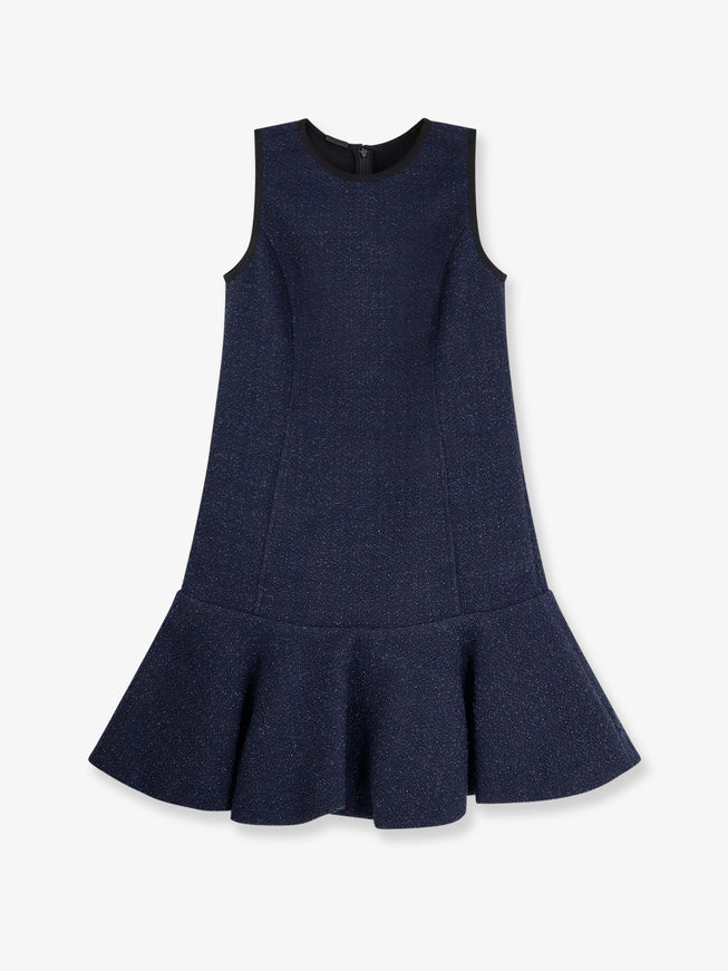 Pinko Arrosto Tweed Short Dress Blu