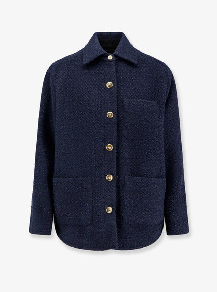 Pinko Ghiacciolo Tweed Jacket Blu