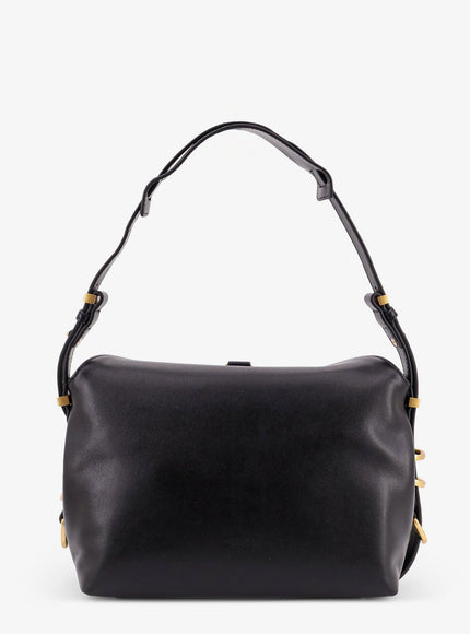 Pinko Leather Shoulder Bag With Metal Logo Detail