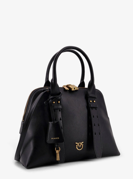 Pinko Bowling Bag Leather Shoulder Bag