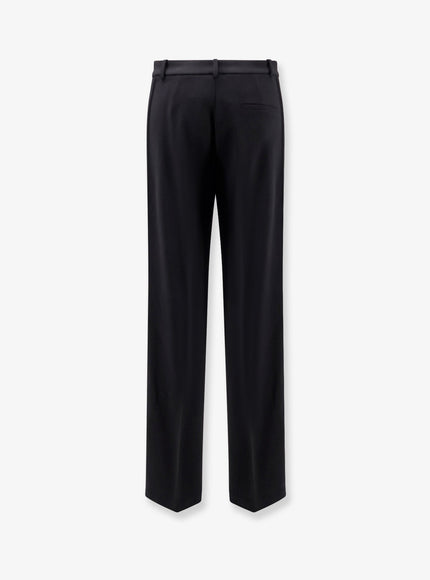 Pinko Rufa Stretch Crepe Trousers Nero