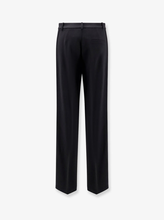 Pinko Rufa Stretch Crepe Trousers Nero