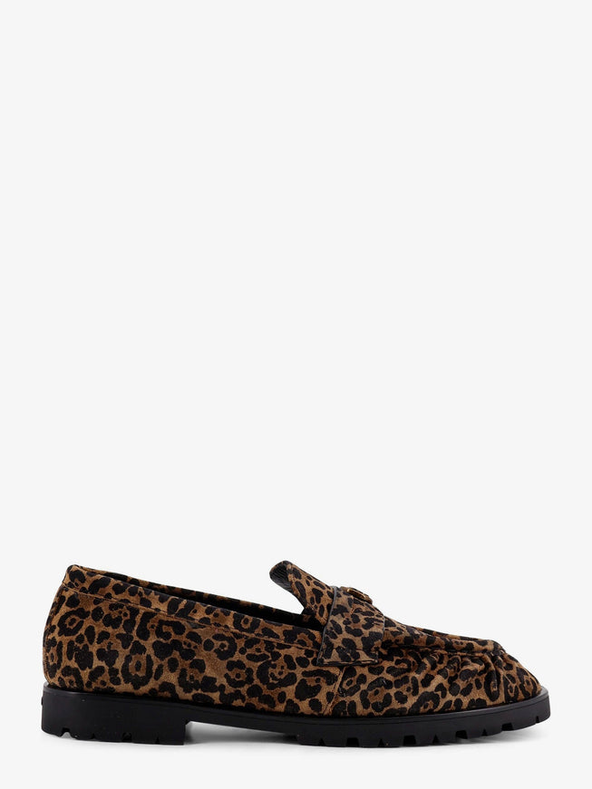 Pinko Nora Suede Loafers Marrone
