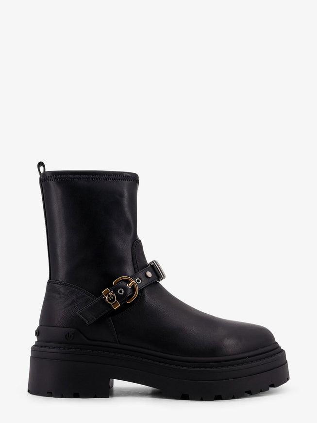 Pinko Mia 27 Leather Boots Nero