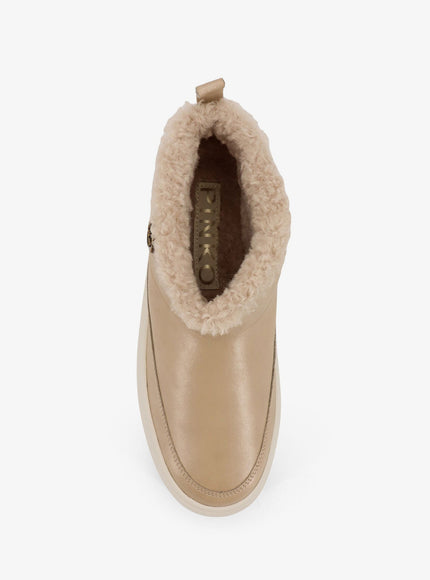 Pinko Yoko 22 Leather Ankle Boots