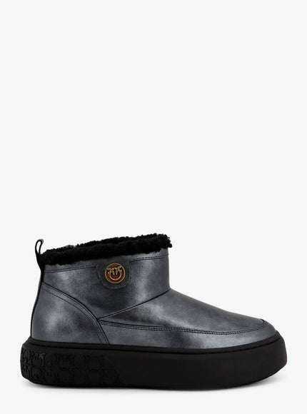 Pinko Yoko 22 Leather Ankle Boots Nero