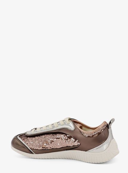 Pinko Reby 10 Mirror Fabric Sneakers With Sequins