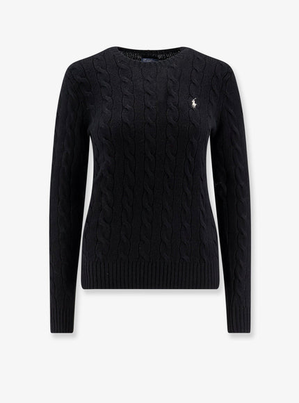 Polo Ralph Lauren Wool And Cashmere Cable Knit Sweater Polo Black