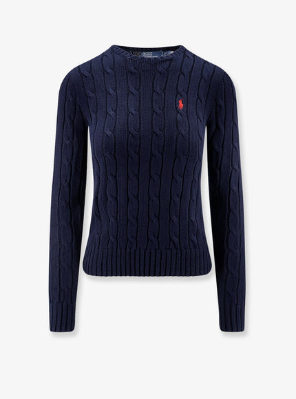 Polo Ralph Lauren Cable Knit Cotton Sweater Hunter Navy