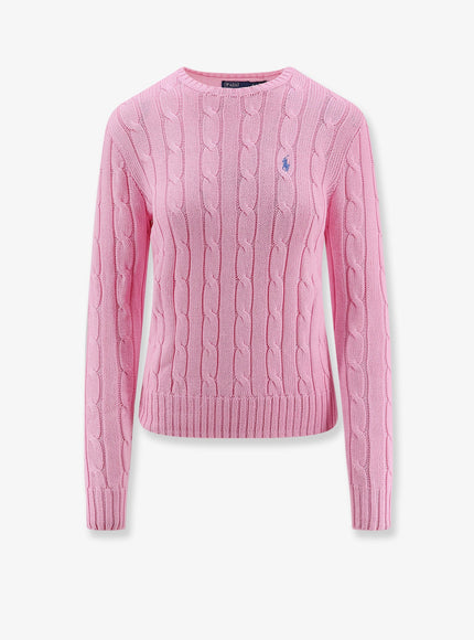 Polo Ralph Lauren Cable Knit Cotton Sweater Carmel Pink