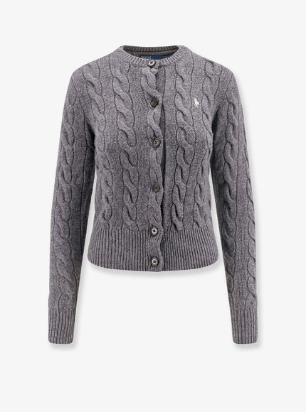 Polo Ralph Lauren Wool And Cashmere Cardigan Battalion Gray Heather