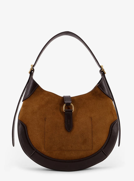 Polo Ralph Lauren Suede And Leather Shoulder Bag
