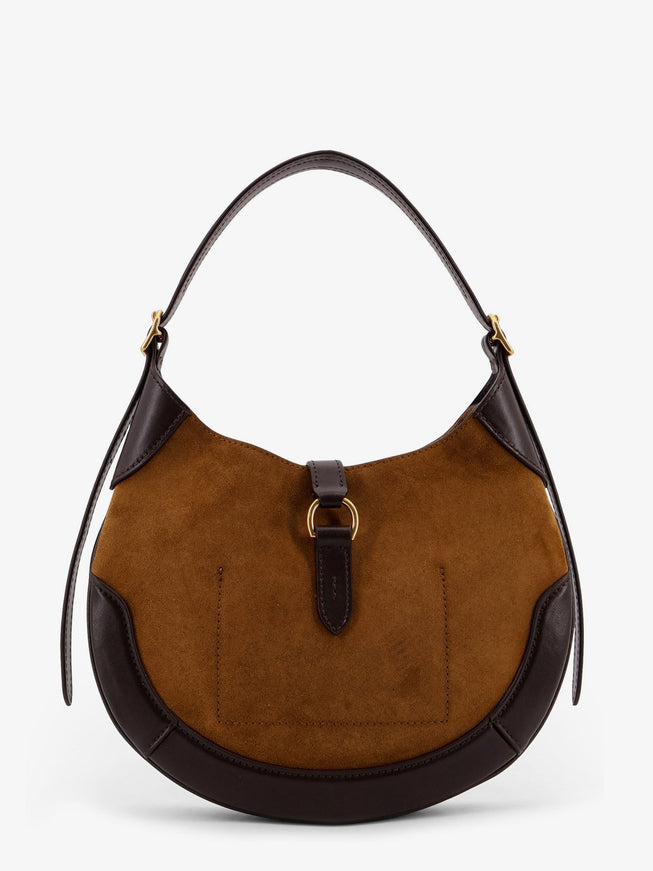 Polo Ralph Lauren Suede And Leather Shoulder Bag