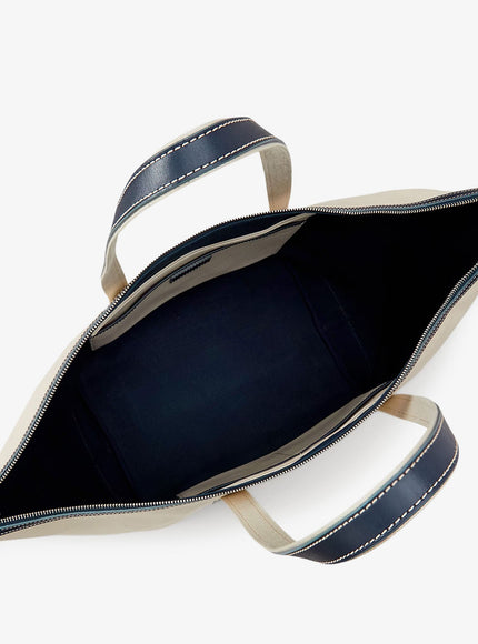 Polo Ralph Lauren Canvas Travel Bag With Leather Profiles