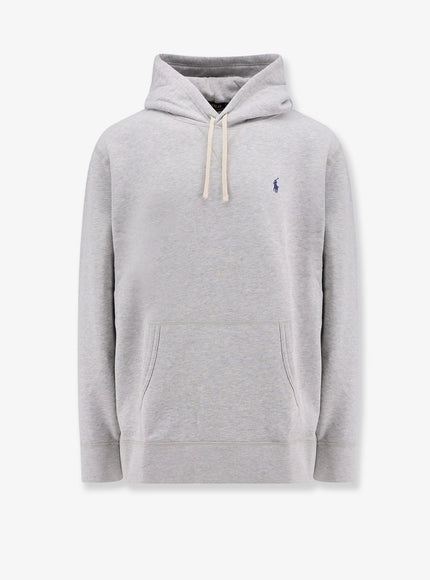 Polo Ralph Lauren Cotton Blend Sweatshirt With Iconic Embroidery Andover Heather