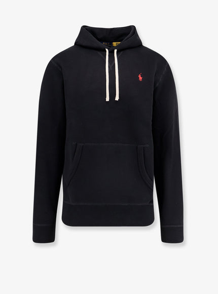Polo Ralph Lauren Cotton Blend Sweatshirt With Iconic Embroidery Polo Black