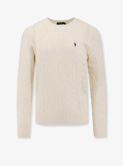 Polo Ralph Lauren Wool And Cashmere Blend Sweater Andover Cream