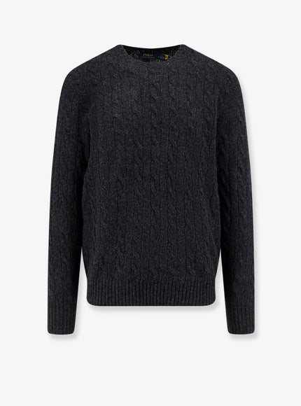 Polo Ralph Lauren Wool And Cashmere Blend Sweater Dark Granite Hthr