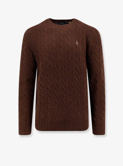 Polo Ralph Lauren Wool And Cashmere Blend Sweater Cacao Brown Heather