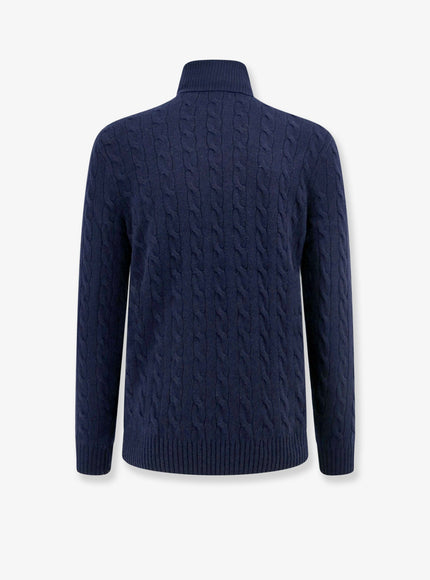 Polo Ralph Lauren Wool And Cashmere Sweater With Frontal Logo