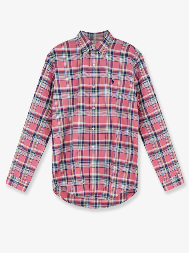 Polo Ralph Lauren Custom Fit Cotton Shirt Pinkblue