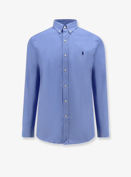 Polo Ralph Lauren Striped Stretch Cotton Shirt 2865 Blue End On End