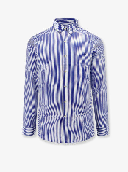 Polo Ralph Lauren Striped Stretch Cotton Shirt Blue