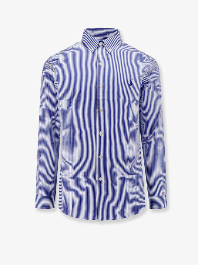 Polo Ralph Lauren Striped Stretch Cotton Shirt Blue