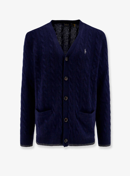Polo Ralph Lauren Wool And Cashmere Cardigan Hunter Navy
