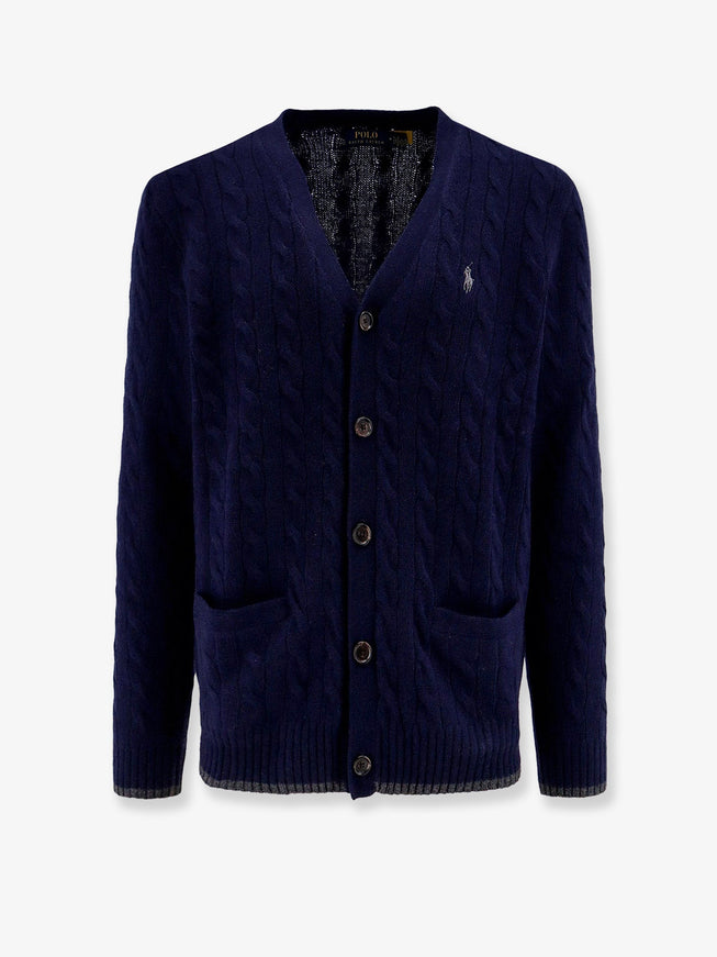 Polo Ralph Lauren Wool And Cashmere Cardigan Hunter Navy