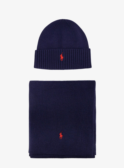 Polo Ralph Lauren Wool Scarf/Hat Box Uni Navy