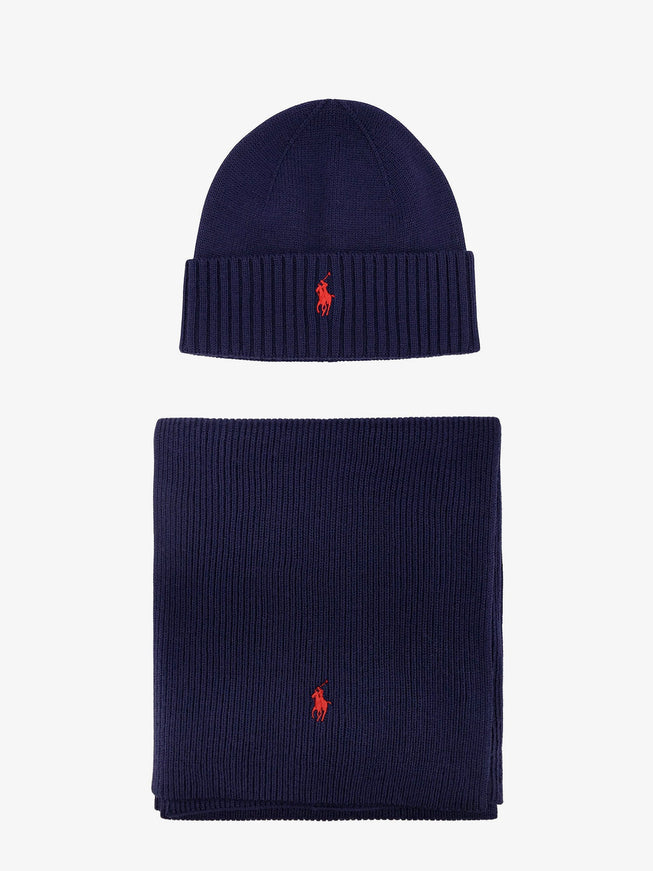 Polo Ralph Lauren Wool Scarf/Hat Box Uni Navy