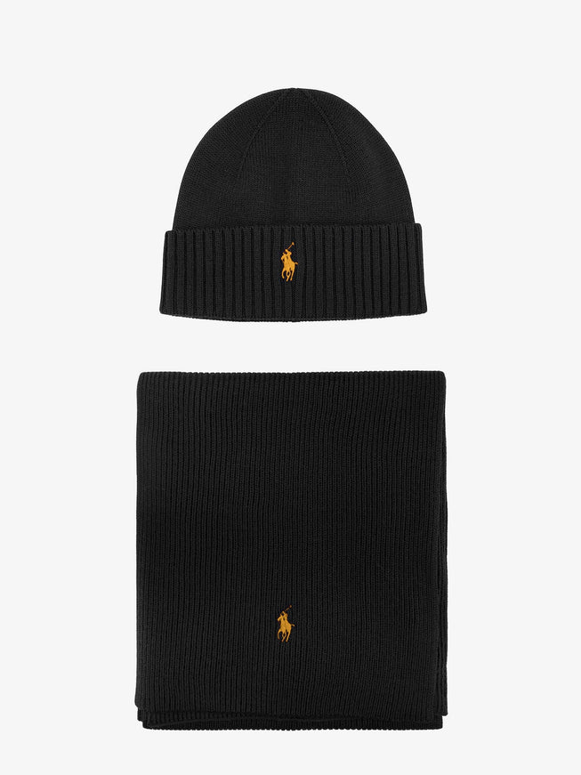Polo Ralph Lauren Wool Scarf/Hat Box Uni Black