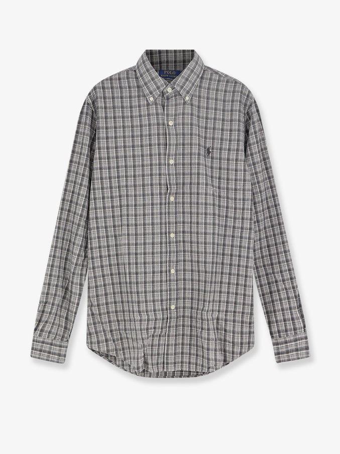 Polo Ralph Lauren Custom Fit Cotton Shirt Grey