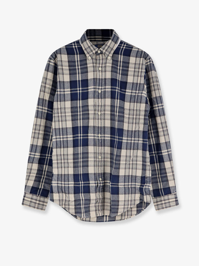 Polo Ralph Lauren Custom Fit Cotton Shirt Offwhite