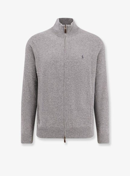 Polo Ralph Lauren Wool Cardigan Fawn Grey Heather