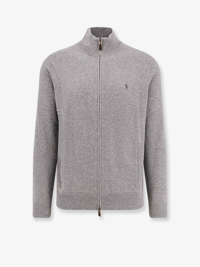 Polo Ralph Lauren Wool Cardigan Fawn Grey Heather