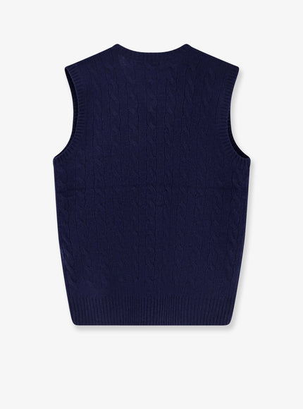 Polo Ralph Lauren Cable Knit Wool And Cashmere Vest