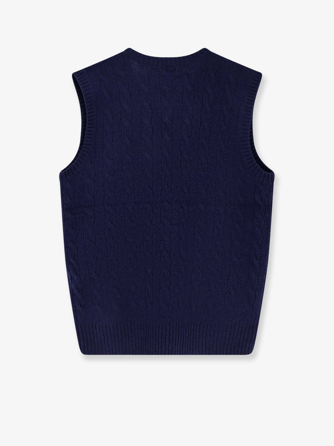 Polo Ralph Lauren Cable Knit Wool And Cashmere Vest