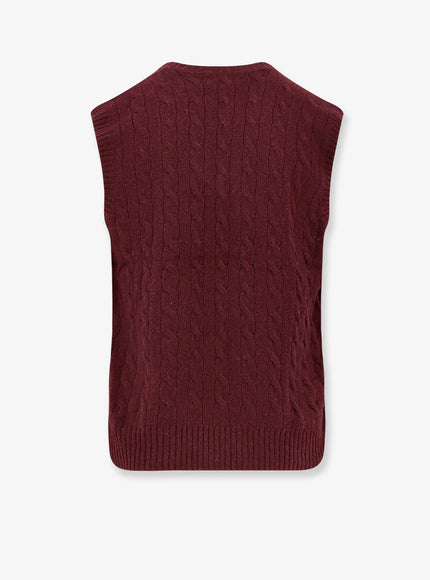 Polo Ralph Lauren Cable Knit Wool And Cashmere Vest