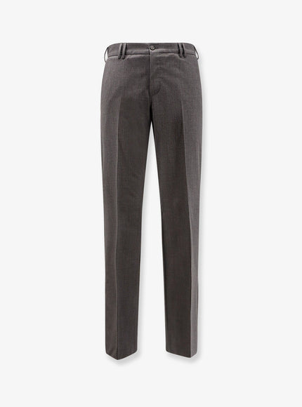 Pt Torino Michael Reworked Stretch Wool Trousers Grigio Antracite