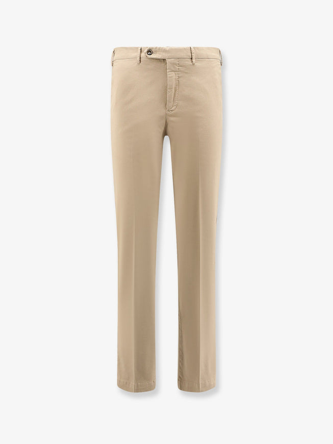 Pt Torino Style Stretch Cotton Master Fit Trousers Mastice