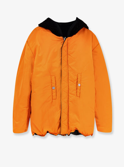 Purple Brand Alpha X Purple Hooded Reversible Bomber Jacket