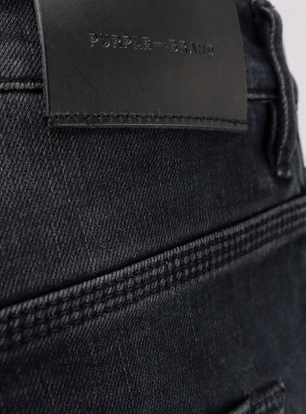 Purple Brand Dropped Fit Black Denmim Trousers