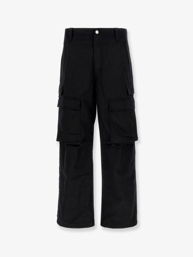 Purple Brand Cargo Cotton Trousers Nero