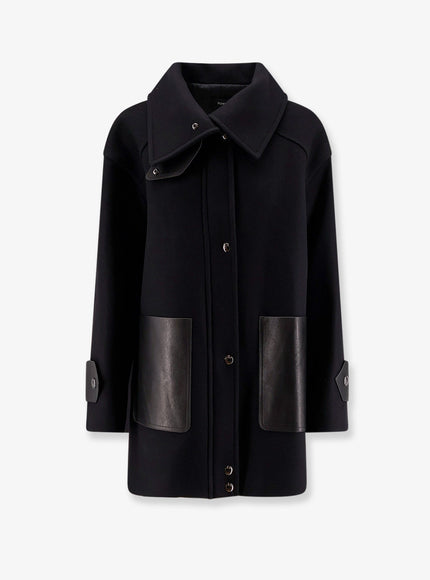 R2W Reuben Wool And Cashmere Blend Coat Nero