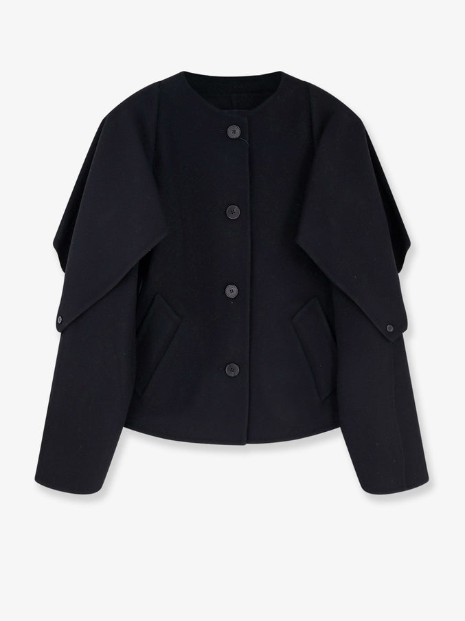 R2W Catran Wool And Cashmere Blazer Nero