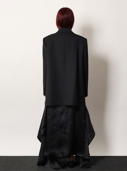 R2W Viora Wool Blend Double-Breasted Blazer