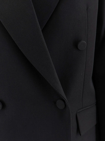 R2W Viora Wool Blend Double-Breasted Blazer